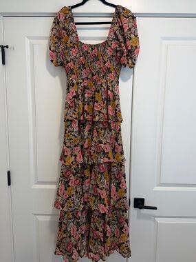 entro Floral Tiered Maxi Dress